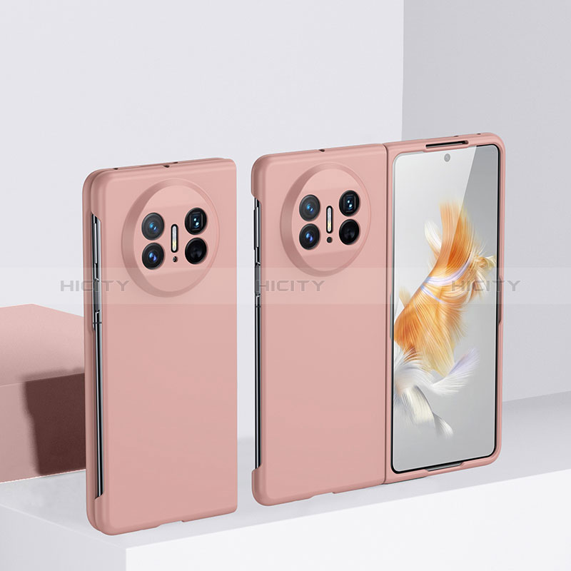 Funda Dura Plastico Rigida Carcasa Mate Frontal y Trasera 360 Grados BH1 para Huawei Mate X5 Oro Rosa