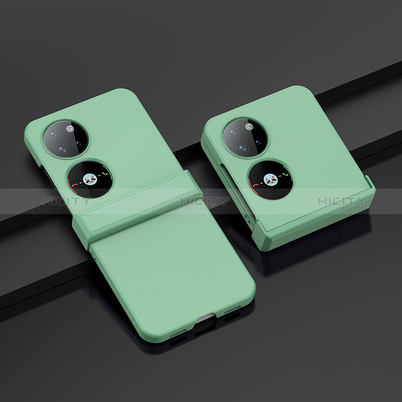 Funda Dura Plastico Rigida Carcasa Mate Frontal y Trasera 360 Grados BH1 para Huawei P50 Pocket Menta Verde