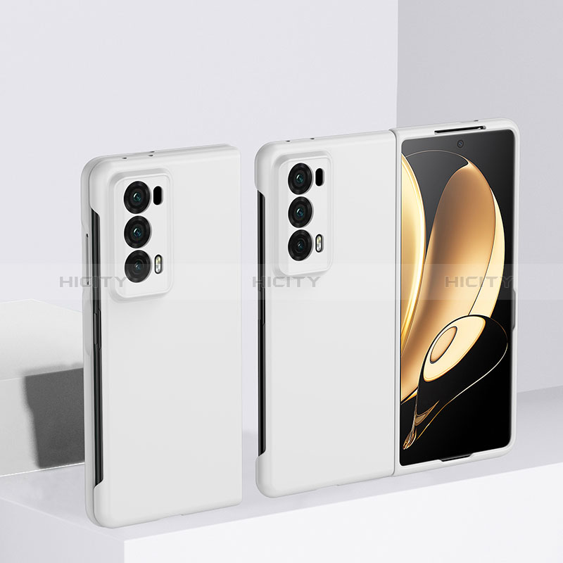 Funda Dura Plastico Rigida Carcasa Mate Frontal y Trasera 360 Grados BH2 para Huawei Honor Magic V2 5G Blanco