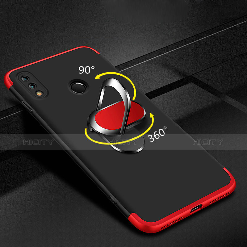 Funda Dura Plastico Rigida Carcasa Mate Frontal y Trasera 360 Grados con Anillo de dedo Soporte para Huawei Enjoy 9 Plus