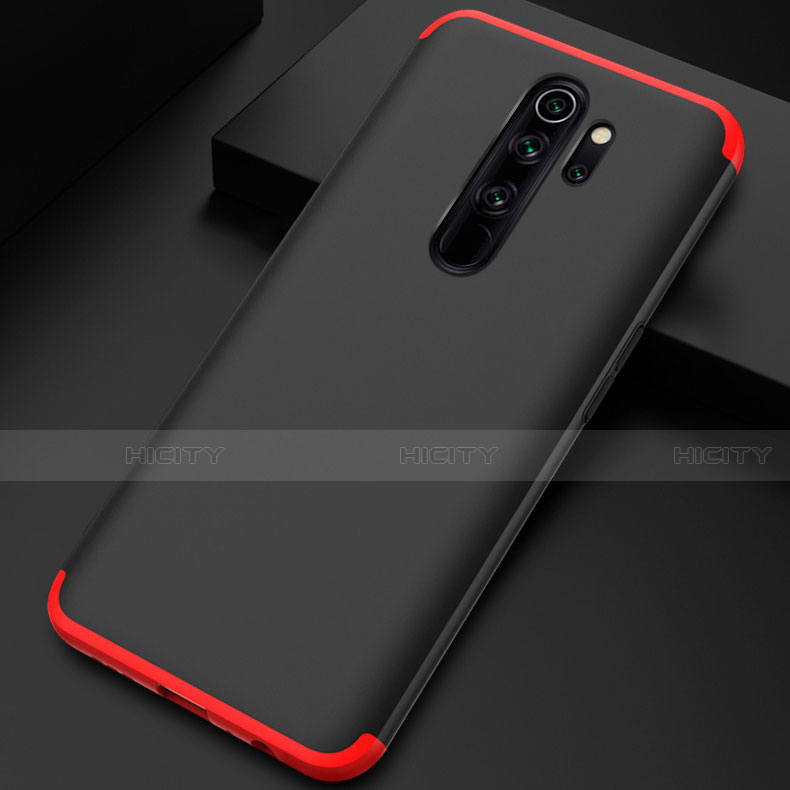 Funda Dura Plastico Rigida Carcasa Mate Frontal y Trasera 360 Grados con Anillo de dedo Soporte para Xiaomi Redmi Note 8 Pro