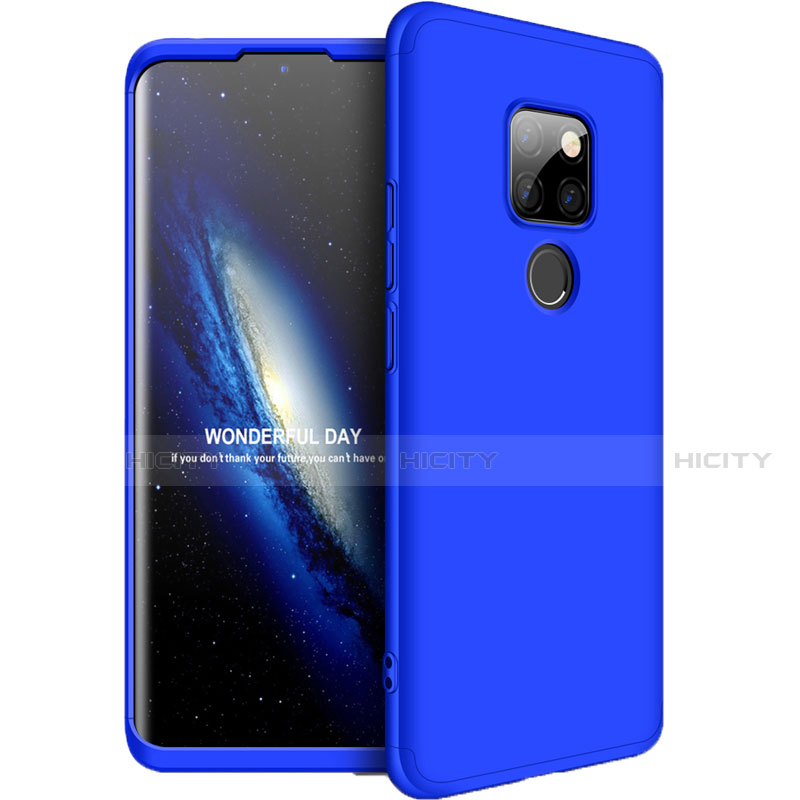 Funda Dura Plastico Rigida Carcasa Mate Frontal y Trasera 360 Grados F01 para Huawei Mate 20 Azul