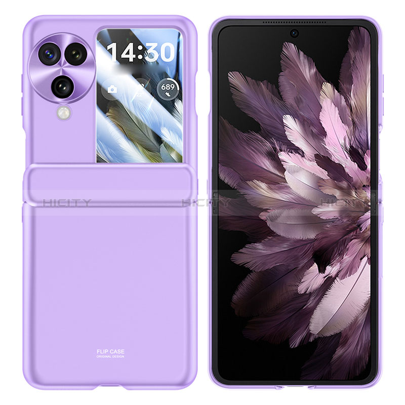 Funda Dura Plastico Rigida Carcasa Mate Frontal y Trasera 360 Grados GK1 para Oppo Find N3 Flip 5G