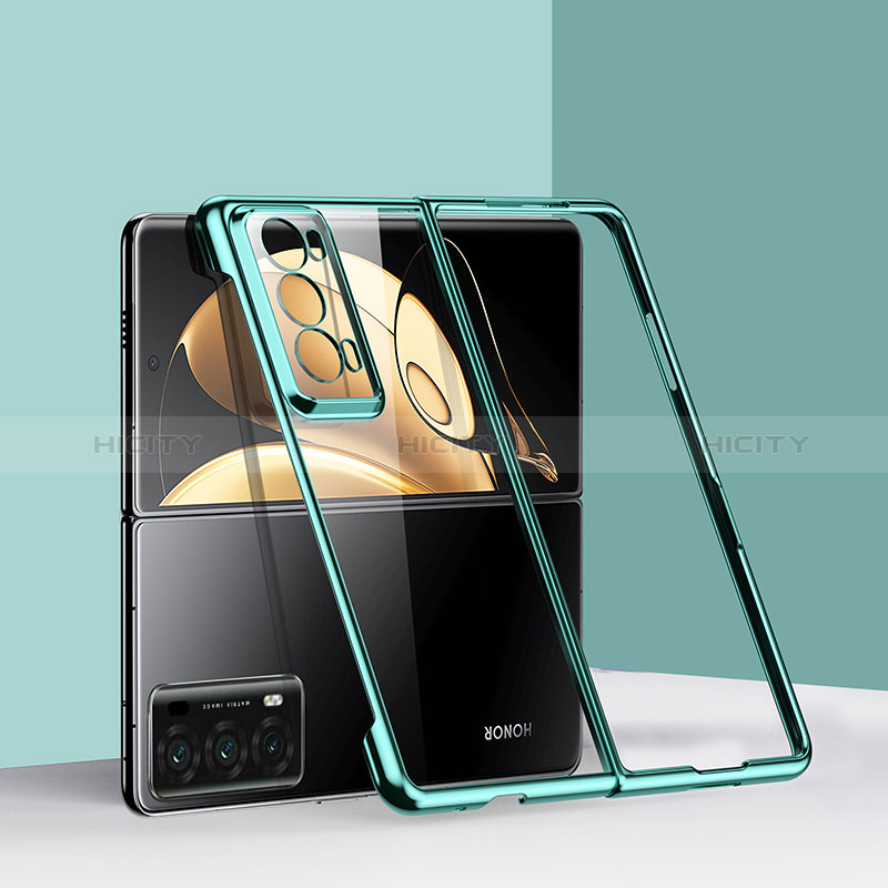 Funda Dura Plastico Rigida Carcasa Mate Frontal y Trasera 360 Grados GK6 para Huawei Honor Magic V2 5G Verde