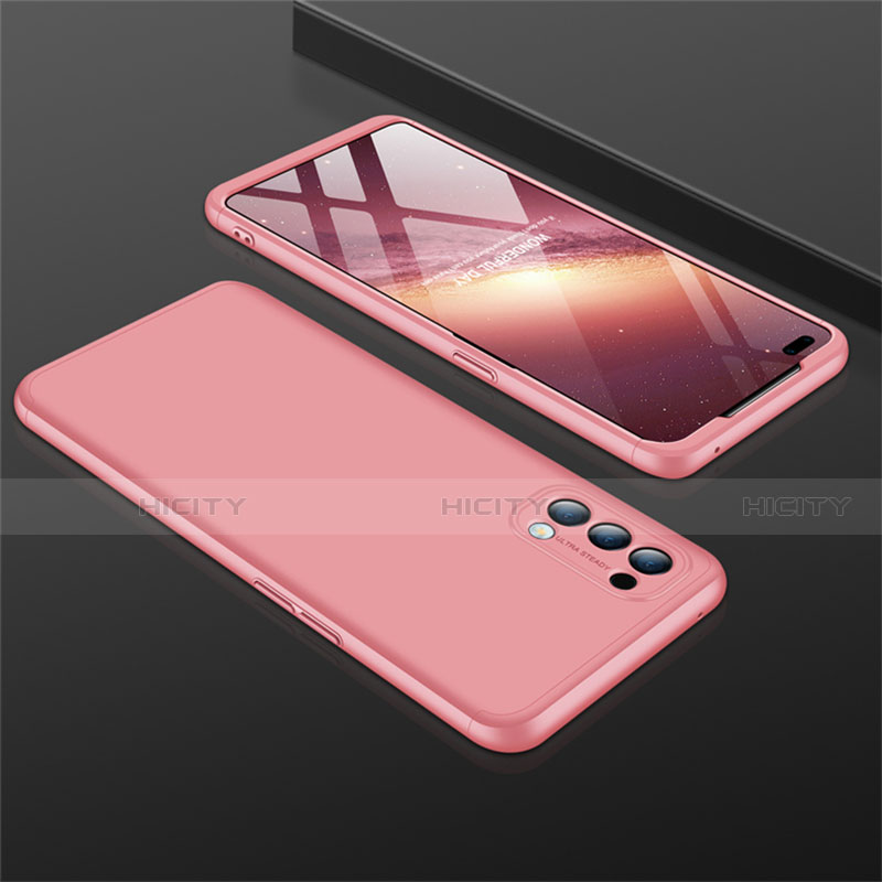 Funda Dura Plastico Rigida Carcasa Mate Frontal y Trasera 360 Grados M01 para Oppo Reno4 4G