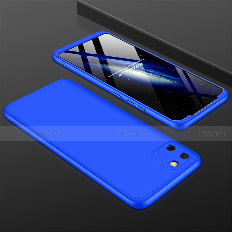 Funda Dura Plastico Rigida Carcasa Mate Frontal y Trasera 360 Grados M01 para Realme C11 Azul