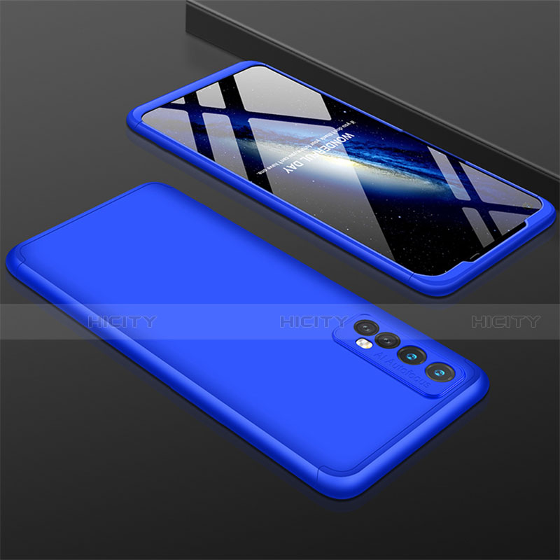 Funda Dura Plastico Rigida Carcasa Mate Frontal y Trasera 360 Grados M01 para Realme Narzo 30 4G Azul