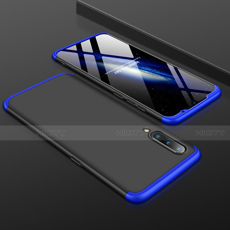 Funda Dura Plastico Rigida Carcasa Mate Frontal y Trasera 360 Grados M01 para Xiaomi Mi 9 Azul y Negro