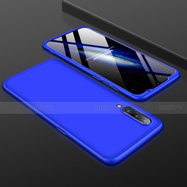 Funda Dura Plastico Rigida Carcasa Mate Frontal y Trasera 360 Grados M01 para Xiaomi Mi 9 Lite Azul