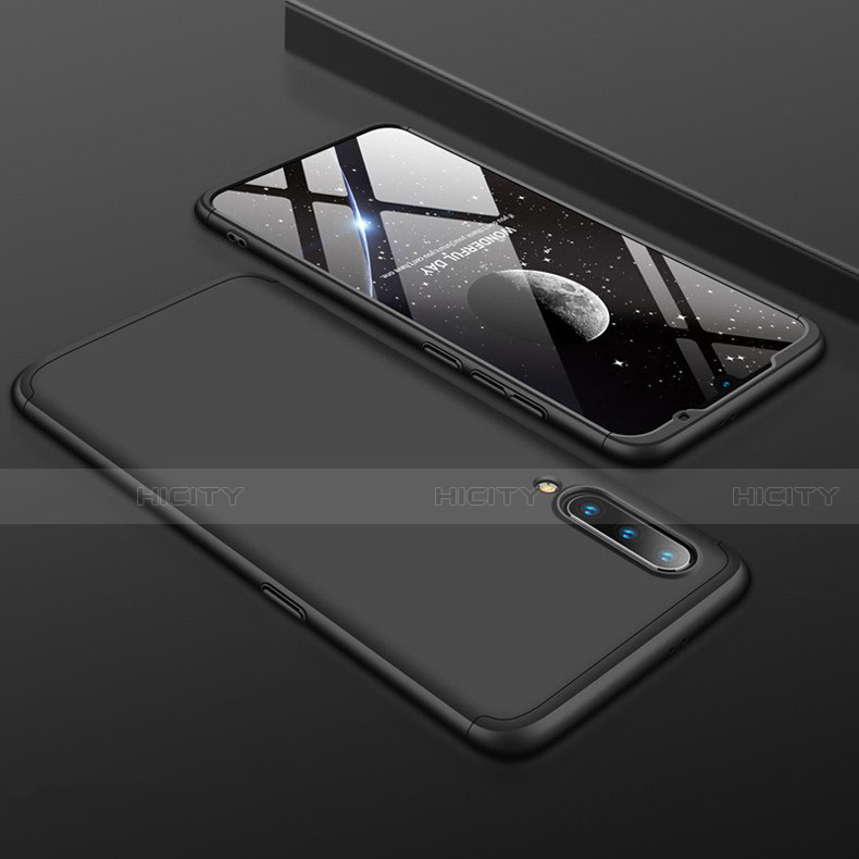 Funda Dura Plastico Rigida Carcasa Mate Frontal y Trasera 360 Grados M01 para Xiaomi Mi 9 Negro