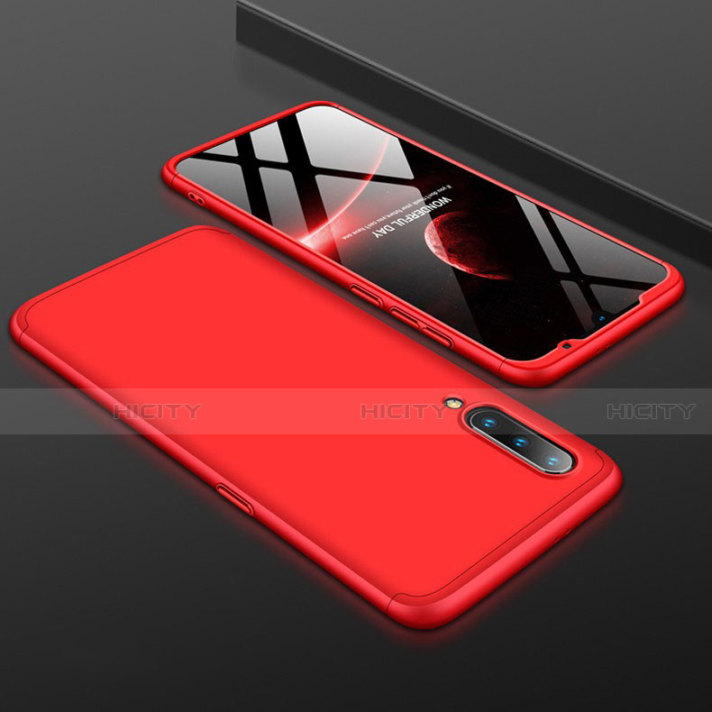 Funda Dura Plastico Rigida Carcasa Mate Frontal y Trasera 360 Grados M01 para Xiaomi Mi 9 SE Rojo