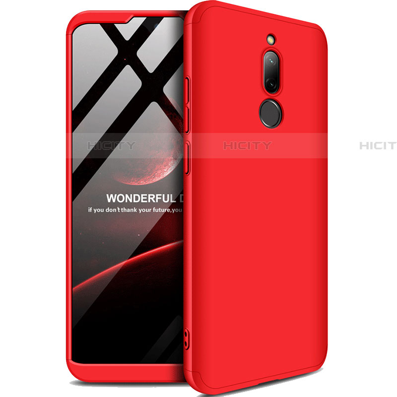 Funda Dura Plastico Rigida Carcasa Mate Frontal y Trasera 360 Grados M01 para Xiaomi Redmi 8 Rojo