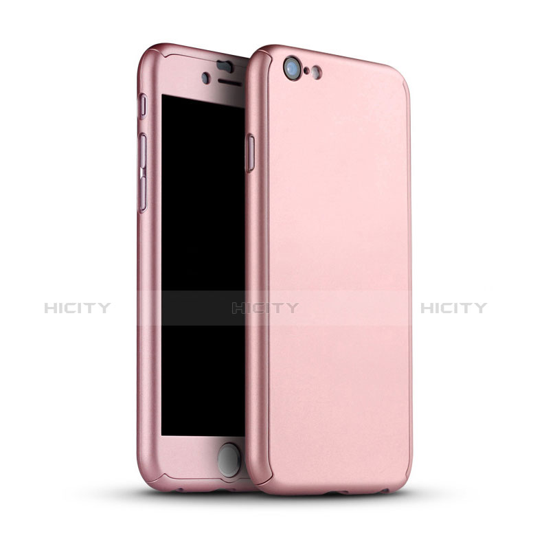 Funda Dura Plastico Rigida Carcasa Mate Frontal y Trasera 360 Grados M02 para Apple iPhone 6 Plus