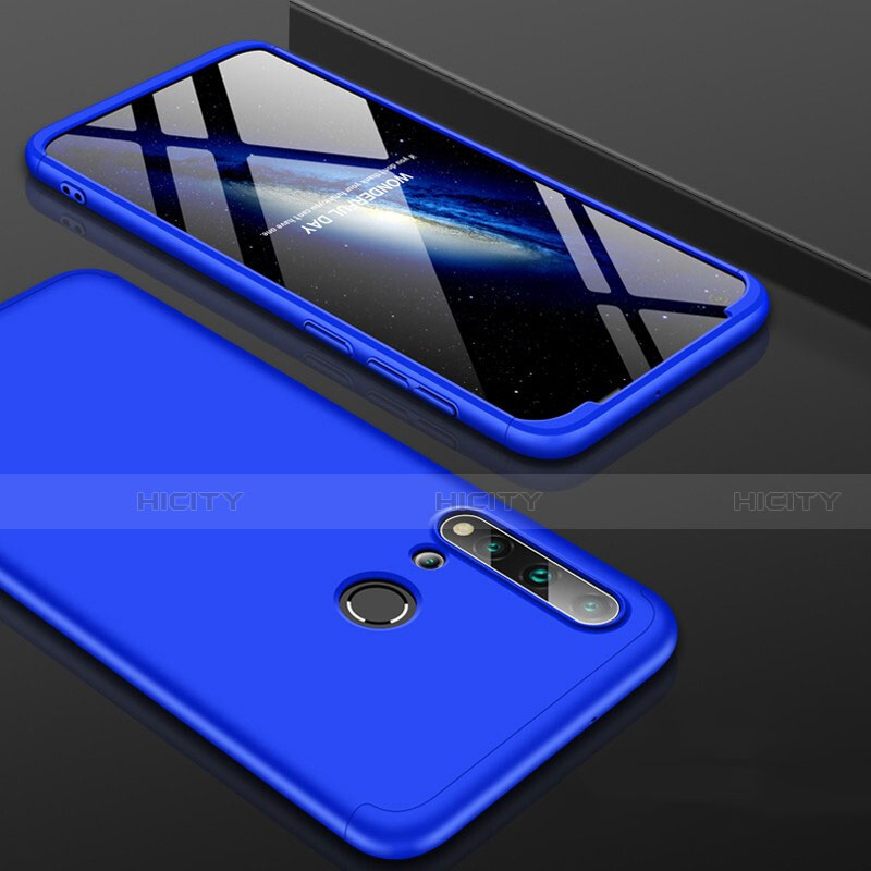 Funda Dura Plastico Rigida Carcasa Mate Frontal y Trasera 360 Grados P01 para Huawei P20 Lite (2019) Azul