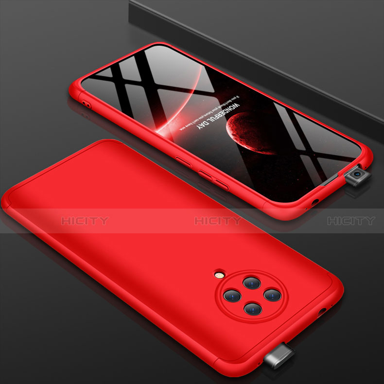 Funda Dura Plastico Rigida Carcasa Mate Frontal y Trasera 360 Grados P01 para Xiaomi Redmi K30 Pro Zoom Rojo