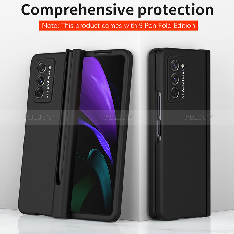 Funda Dura Plastico Rigida Carcasa Mate Frontal y Trasera 360 Grados P02 para Samsung Galaxy Z Fold2 5G