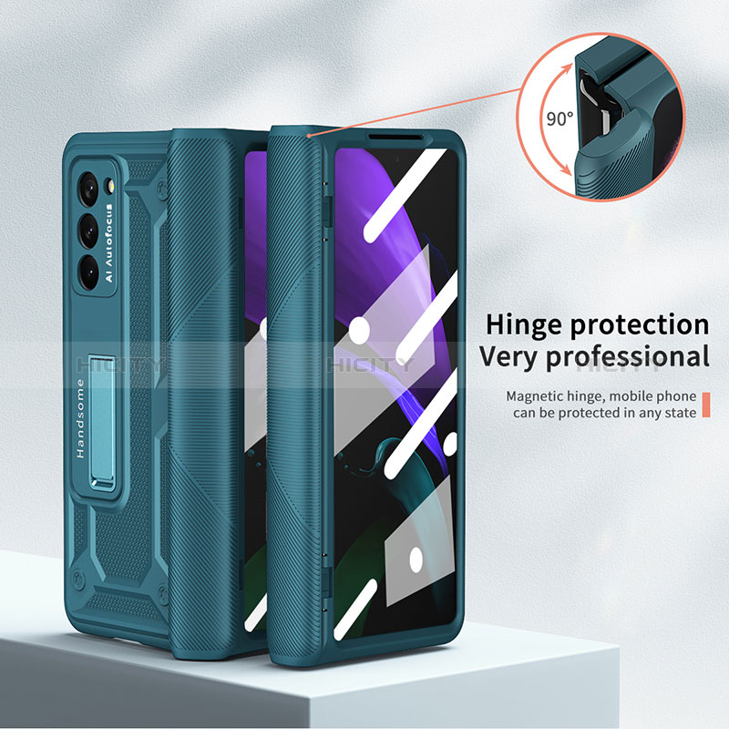 Funda Dura Plastico Rigida Carcasa Mate Frontal y Trasera 360 Grados P06 para Samsung Galaxy Z Fold2 5G