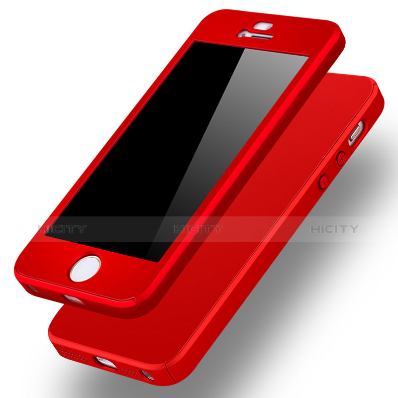Funda Dura Plastico Rigida Carcasa Mate Frontal y Trasera 360 Grados para Apple iPhone 5S