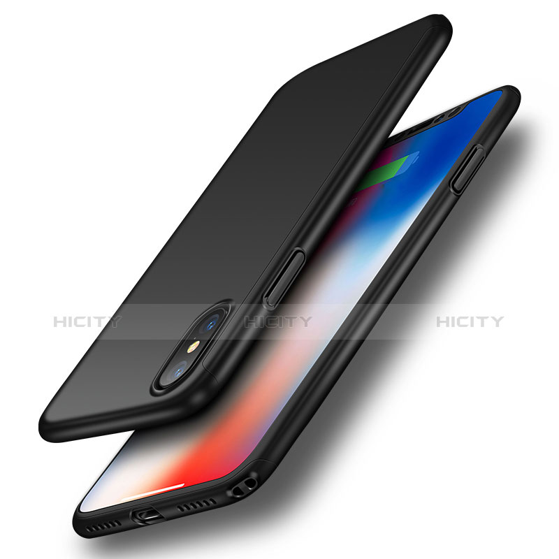 Funda Dura Plastico Rigida Carcasa Mate Frontal y Trasera 360 Grados para Apple iPhone X