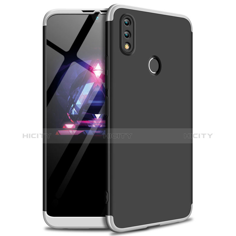 Funda Dura Plastico Rigida Carcasa Mate Frontal y Trasera 360 Grados para Huawei Enjoy Max Plata