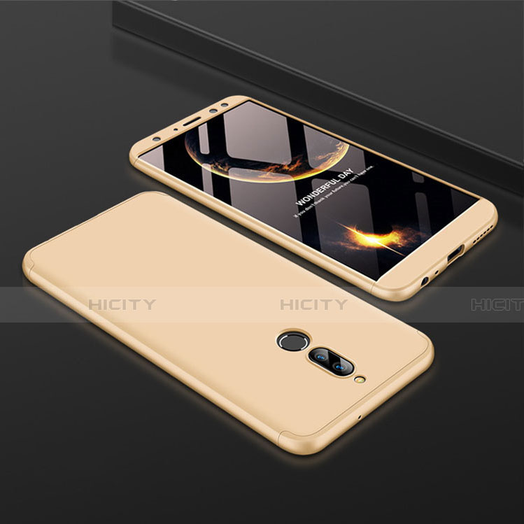 Funda Dura Plastico Rigida Carcasa Mate Frontal y Trasera 360 Grados para Huawei G10 Oro