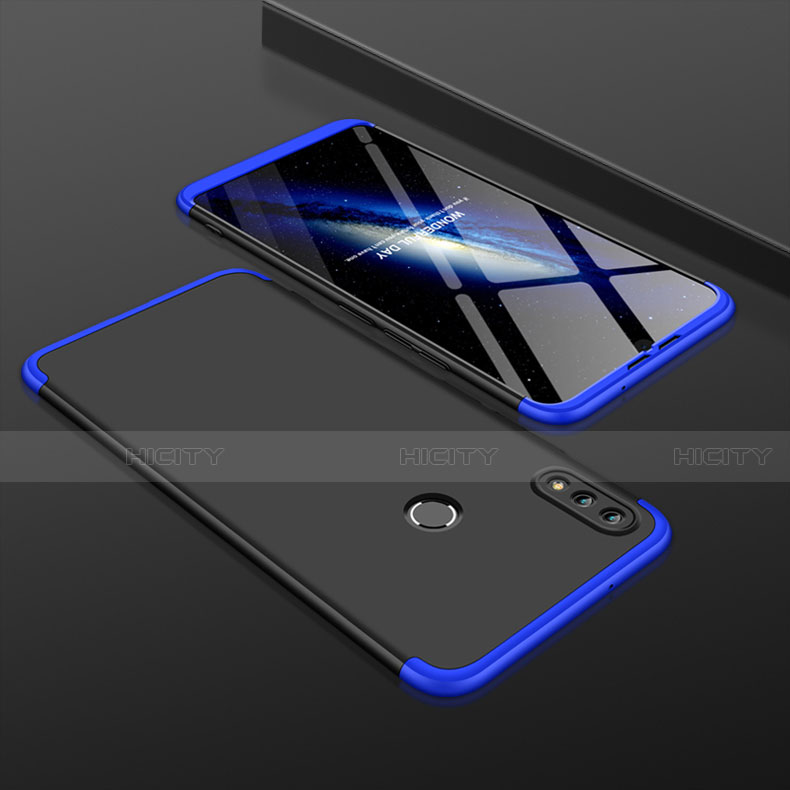 Funda Dura Plastico Rigida Carcasa Mate Frontal y Trasera 360 Grados para Huawei Honor V10 Lite Azul y Negro