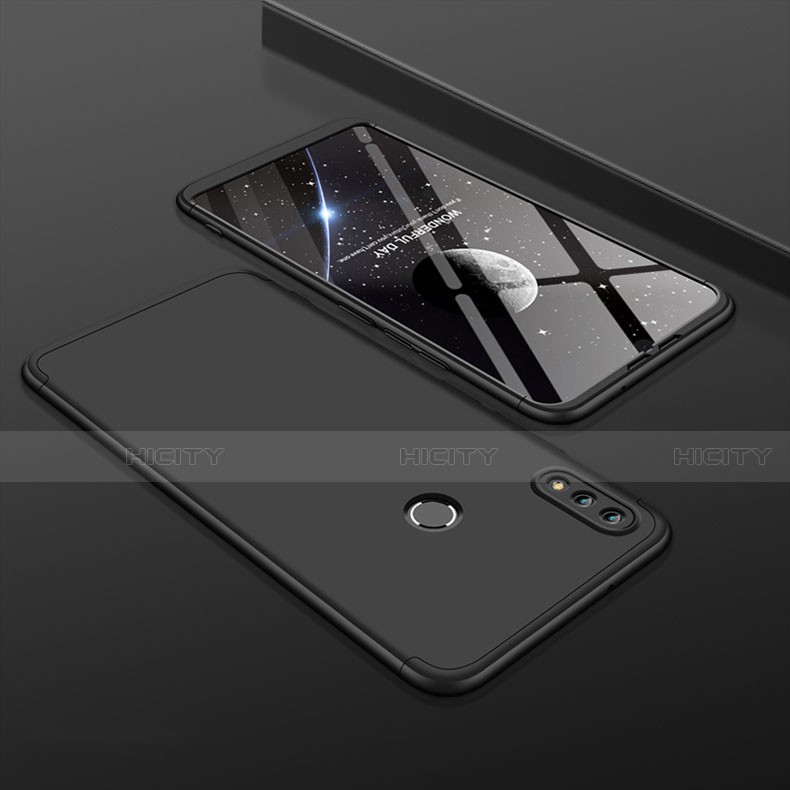 Funda Dura Plastico Rigida Carcasa Mate Frontal y Trasera 360 Grados para Huawei Honor V10 Lite Negro