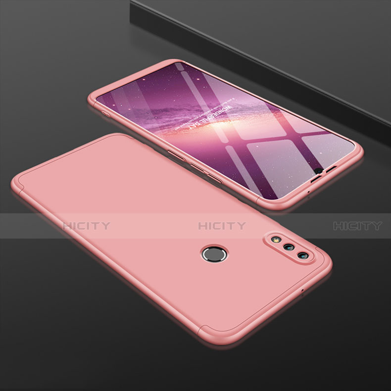 Funda Dura Plastico Rigida Carcasa Mate Frontal y Trasera 360 Grados para Huawei Honor V10 Lite Oro Rosa