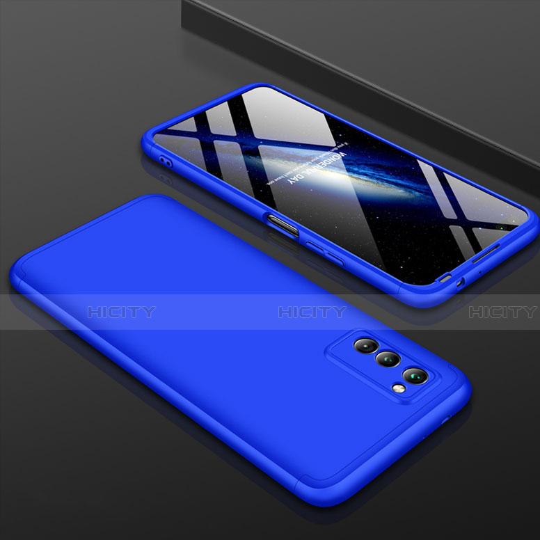 Funda Dura Plastico Rigida Carcasa Mate Frontal y Trasera 360 Grados para Huawei Honor V30 Pro 5G Azul