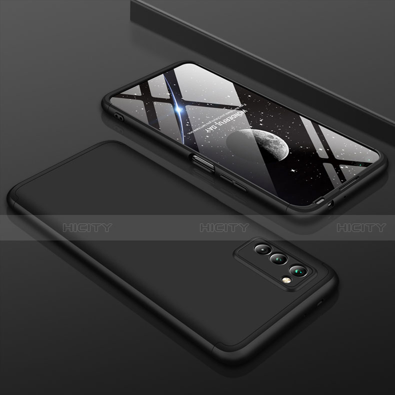 Funda Dura Plastico Rigida Carcasa Mate Frontal y Trasera 360 Grados para Huawei Honor V30 Pro 5G Negro