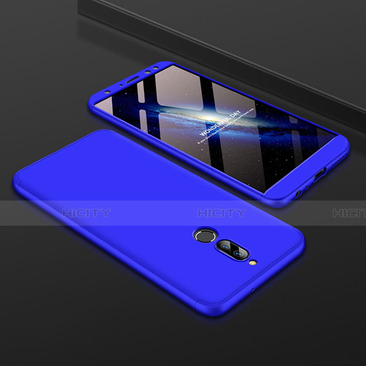 Funda Dura Plastico Rigida Carcasa Mate Frontal y Trasera 360 Grados para Huawei Nova 2i Azul