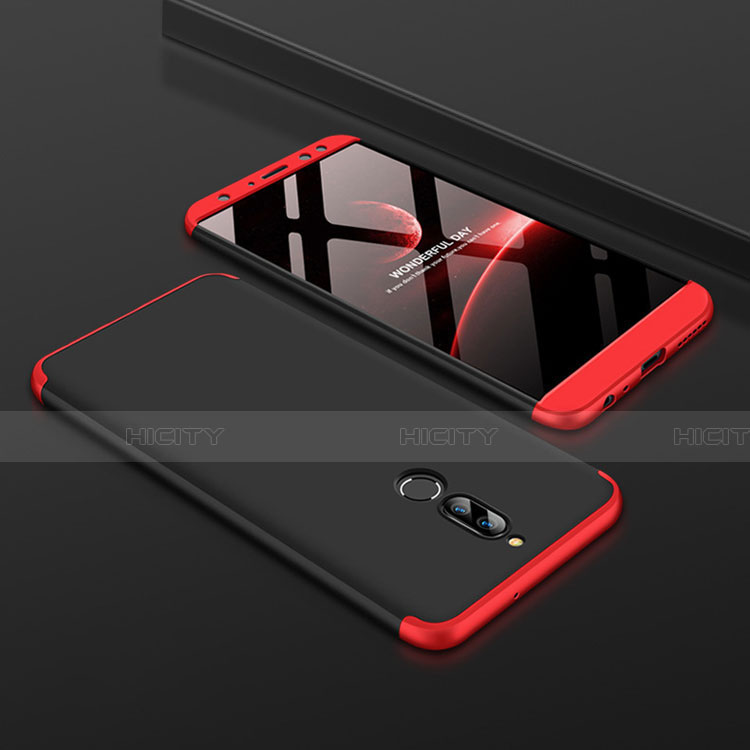 Funda Dura Plastico Rigida Carcasa Mate Frontal y Trasera 360 Grados para Huawei Nova 2i Rojo y Negro