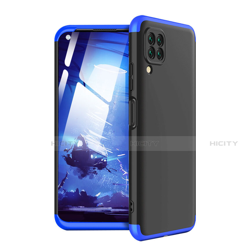 Funda Dura Plastico Rigida Carcasa Mate Frontal y Trasera 360 Grados para Huawei Nova 6 SE Azul y Negro