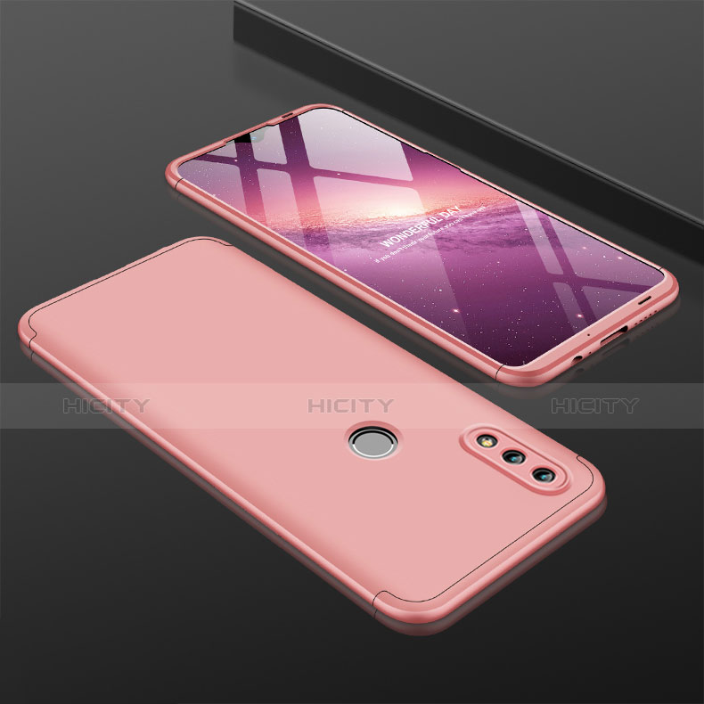 Funda Dura Plastico Rigida Carcasa Mate Frontal y Trasera 360 Grados para Huawei P Smart (2019) Oro Rosa