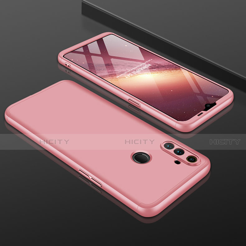 Funda Dura Plastico Rigida Carcasa Mate Frontal y Trasera 360 Grados para Realme C3 Oro Rosa