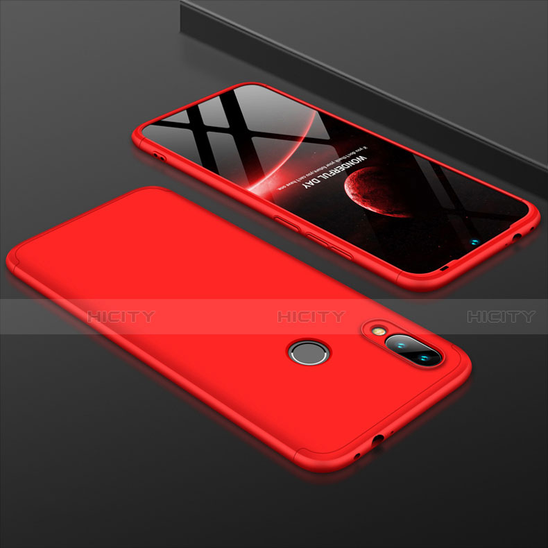 Funda Dura Plastico Rigida Carcasa Mate Frontal y Trasera 360 Grados para Xiaomi Redmi 7 Rojo