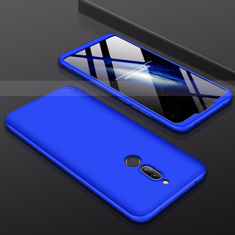 Funda Dura Plastico Rigida Carcasa Mate Frontal y Trasera 360 Grados para Xiaomi Redmi 8 Azul