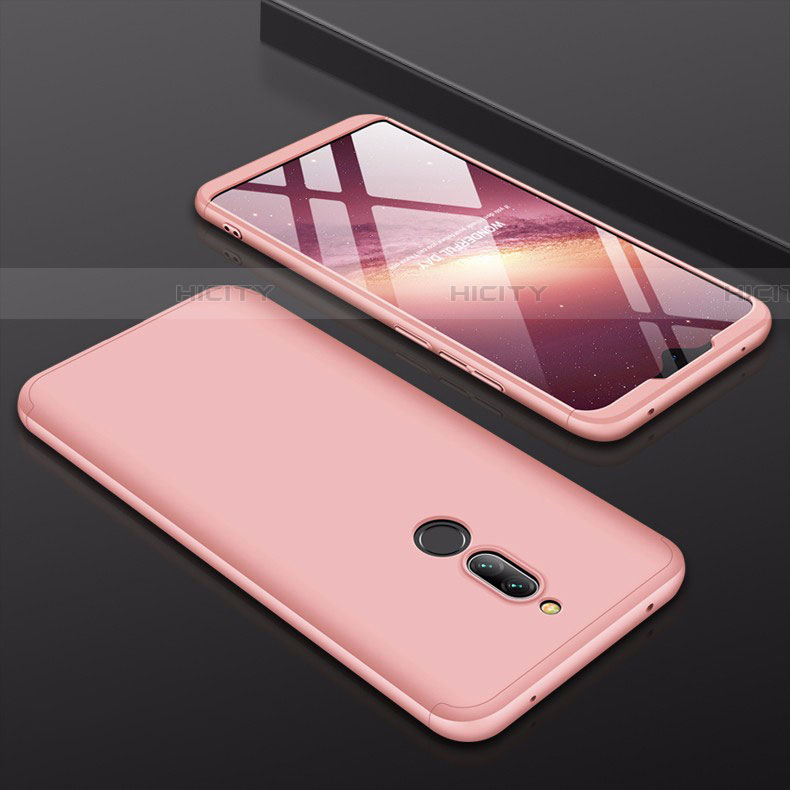 Funda Dura Plastico Rigida Carcasa Mate Frontal y Trasera 360 Grados para Xiaomi Redmi 8 Oro Rosa
