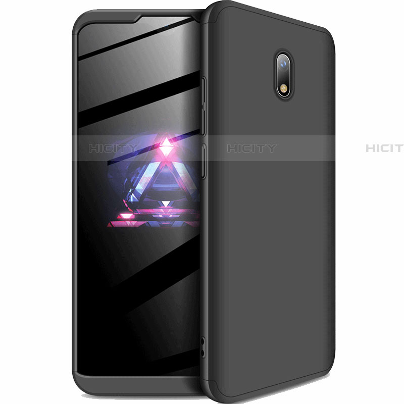 Funda Dura Plastico Rigida Carcasa Mate Frontal y Trasera 360 Grados para Xiaomi Redmi 8A Negro