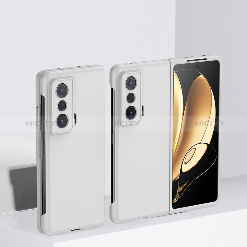 Funda Dura Plastico Rigida Carcasa Mate Frontal y Trasera 360 Grados QH1 para Huawei Honor Magic Vs Ultimate 5G Blanco