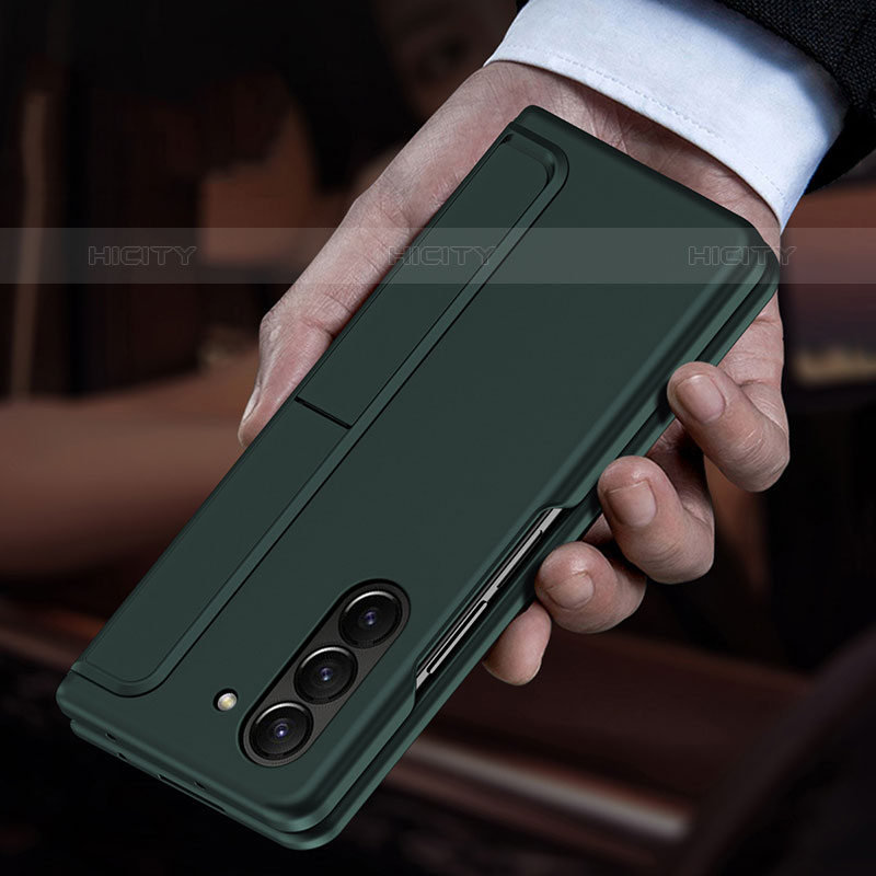 Funda Dura Plastico Rigida Carcasa Mate Frontal y Trasera 360 Grados QH1 para Samsung Galaxy Z Fold5 5G