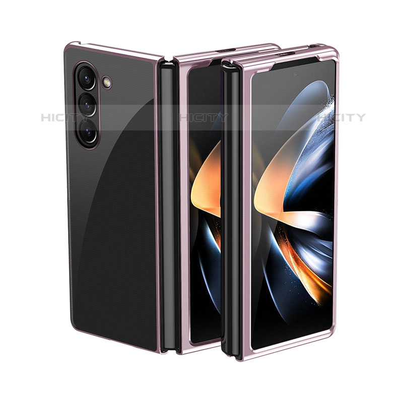 Funda Dura Plastico Rigida Carcasa Mate Frontal y Trasera 360 Grados QH2 para Samsung Galaxy Z Fold5 5G