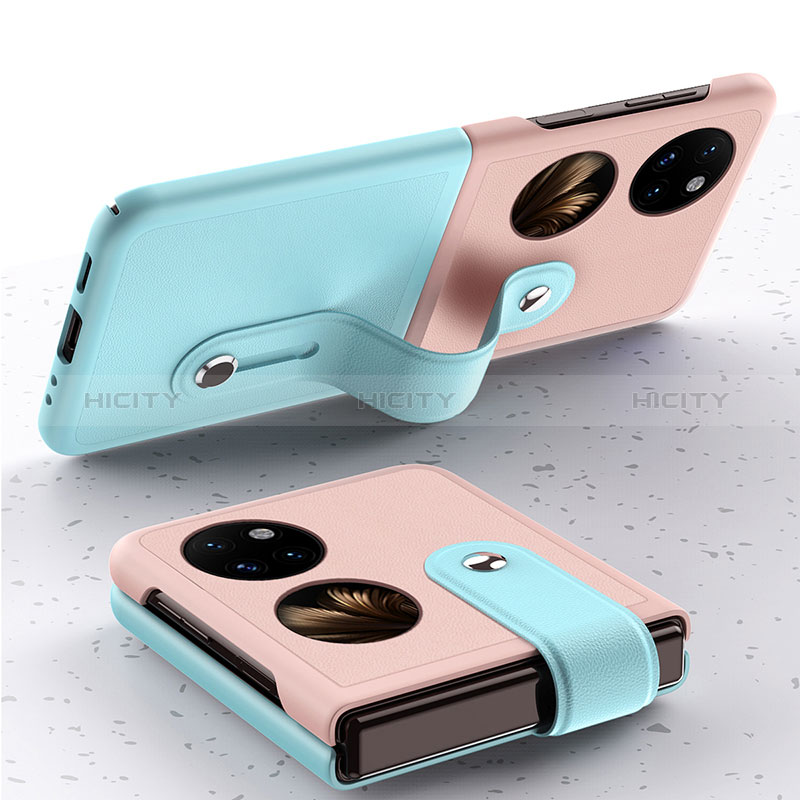 Funda Dura Plastico Rigida Carcasa Mate Frontal y Trasera 360 Grados QH4 para Huawei P50 Pocket