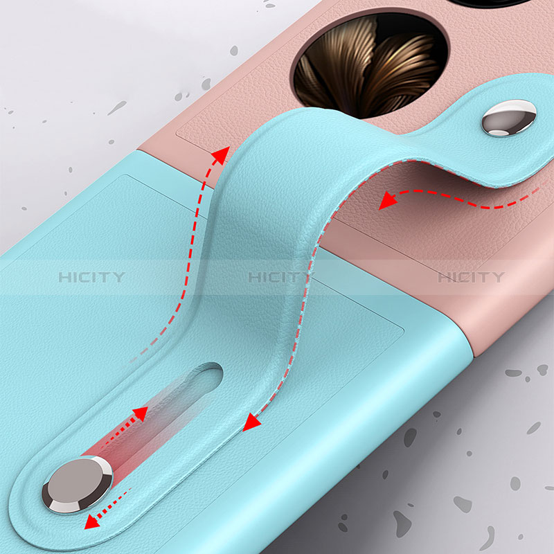 Funda Dura Plastico Rigida Carcasa Mate Frontal y Trasera 360 Grados QH4 para Huawei P60 Pocket