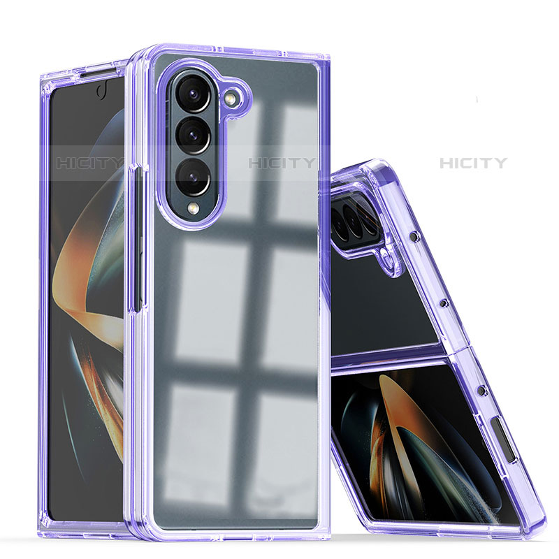 Funda Dura Plastico Rigida Carcasa Mate Frontal y Trasera 360 Grados QW1 para Samsung Galaxy Z Fold5 5G