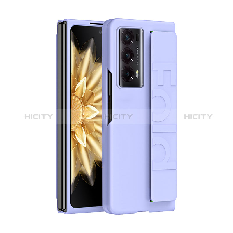 Funda Dura Plastico Rigida Carcasa Mate Frontal y Trasera 360 Grados SD1 para Huawei Honor Magic V2 5G Morado