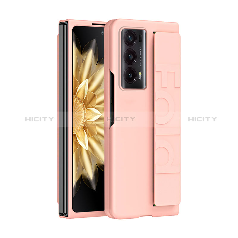 Funda Dura Plastico Rigida Carcasa Mate Frontal y Trasera 360 Grados SD1 para Huawei Honor Magic V2 5G Oro Rosa