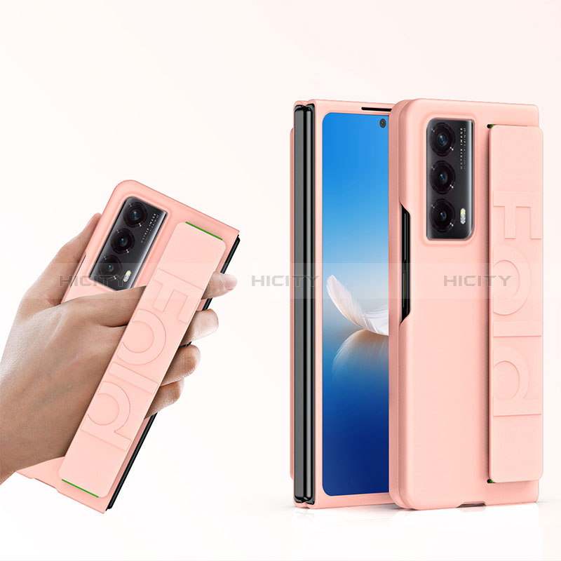 Funda Dura Plastico Rigida Carcasa Mate Frontal y Trasera 360 Grados SD1 para Huawei Honor Magic Vs2 5G Oro Rosa