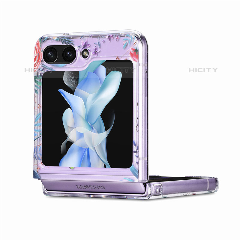 Funda Dura Plastico Rigida Carcasa Mate Frontal y Trasera 360 Grados SD2 para Samsung Galaxy Z Flip5 5G