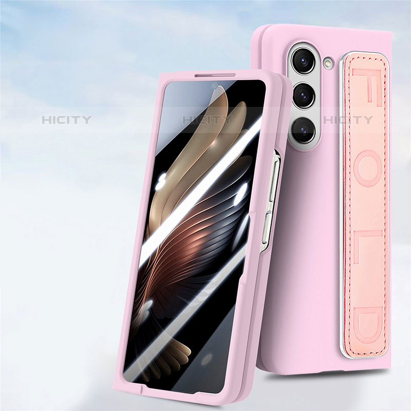 Funda Dura Plastico Rigida Carcasa Mate Frontal y Trasera 360 Grados SD3 para Samsung Galaxy Z Fold5 5G Rosa